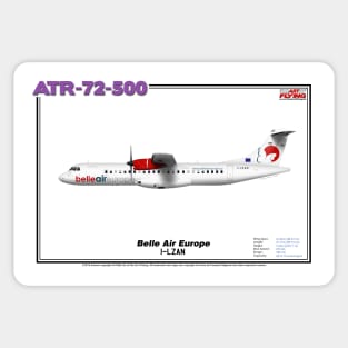 Avions de Transport Régional 72-500 - Belle Air Europe (Art Print) Sticker